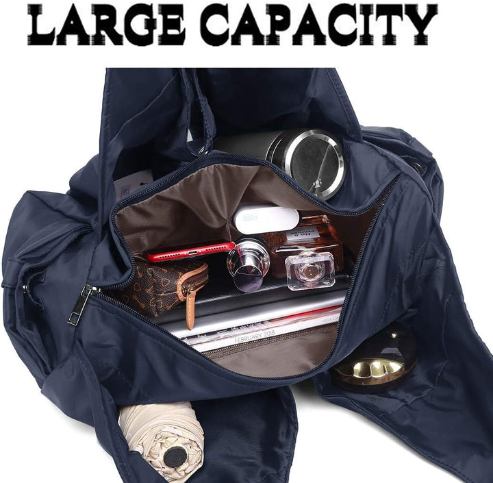 Shoulder Bag for Women, Waterproof Shopping Lightweight Work Purse and Handbag Travel Tote Oxford Ny