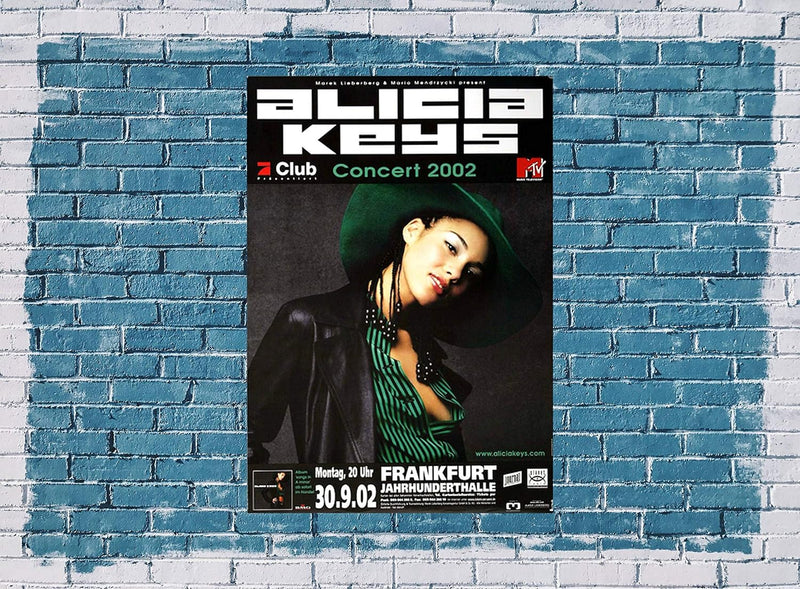 Alicia Keys - Songs In A Minor, Frankfurt 2002 » Konzertplakat/Premium Poster | Live Konzert Veranst