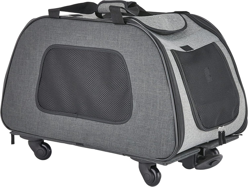 Trixie 28949 Trolley, 34 × 43 × 67 cm, schwarz/grau L 67 x B 34 x H 43 cm, L 67 x B 34 x H 43 cm