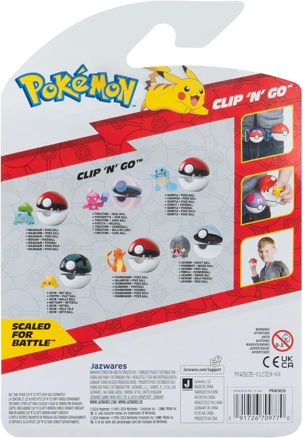 Pokémon PKW3635 - Clip&