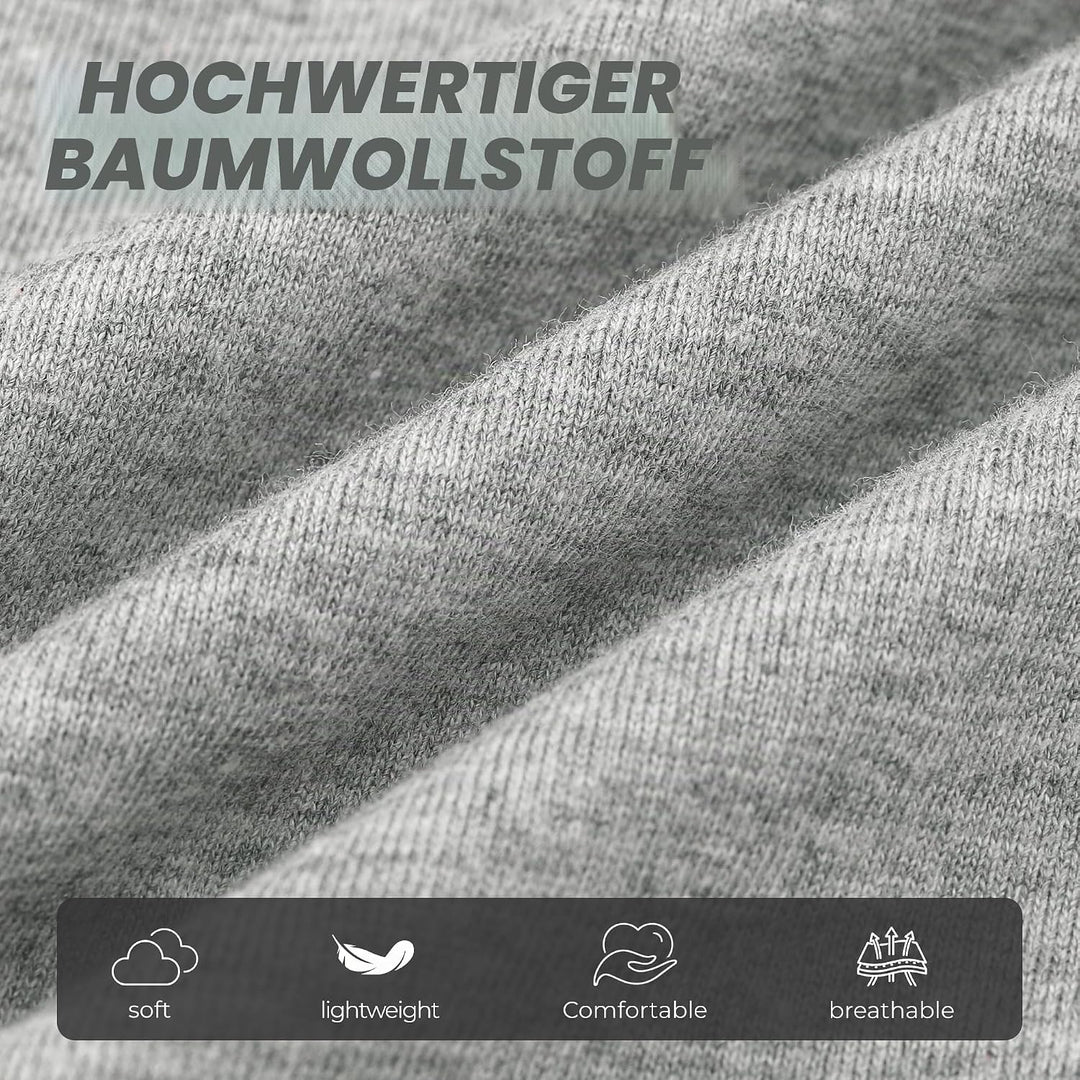 U2SKIIN Pyjamahose Herren lang 100% Baumwolle, Schlafhose Herren Schlafanzughose lang Pyjama Hose Sc