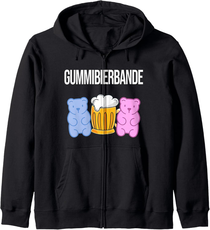 Gummibierbande - lustiges Sauf Party Urlaub Malle Gruppen Kapuzenjacke