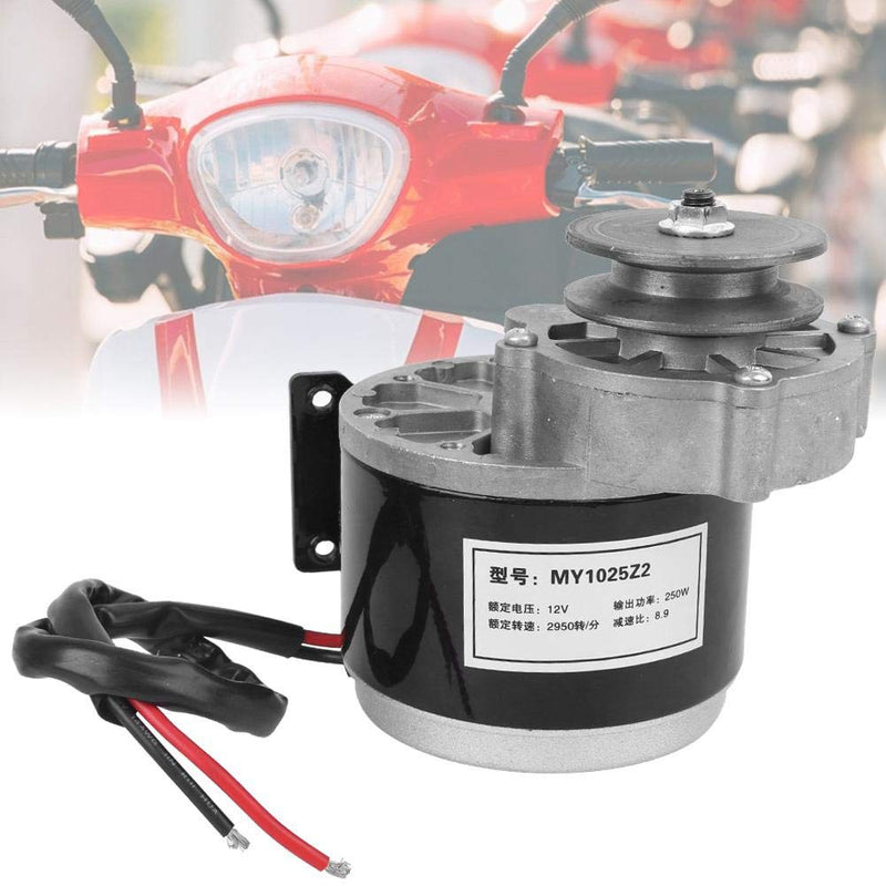 MAGT Getriebemotor, 12V 250W Langlebiges Hochleistungs-Riemenscheiben-Getriebemotorzubehör aus reine