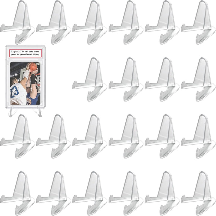 LRANFOW Verdickter Acryl-Kartenständer, Mini-Staffelei, Sportkartenständer, Trading Graded Card Stan