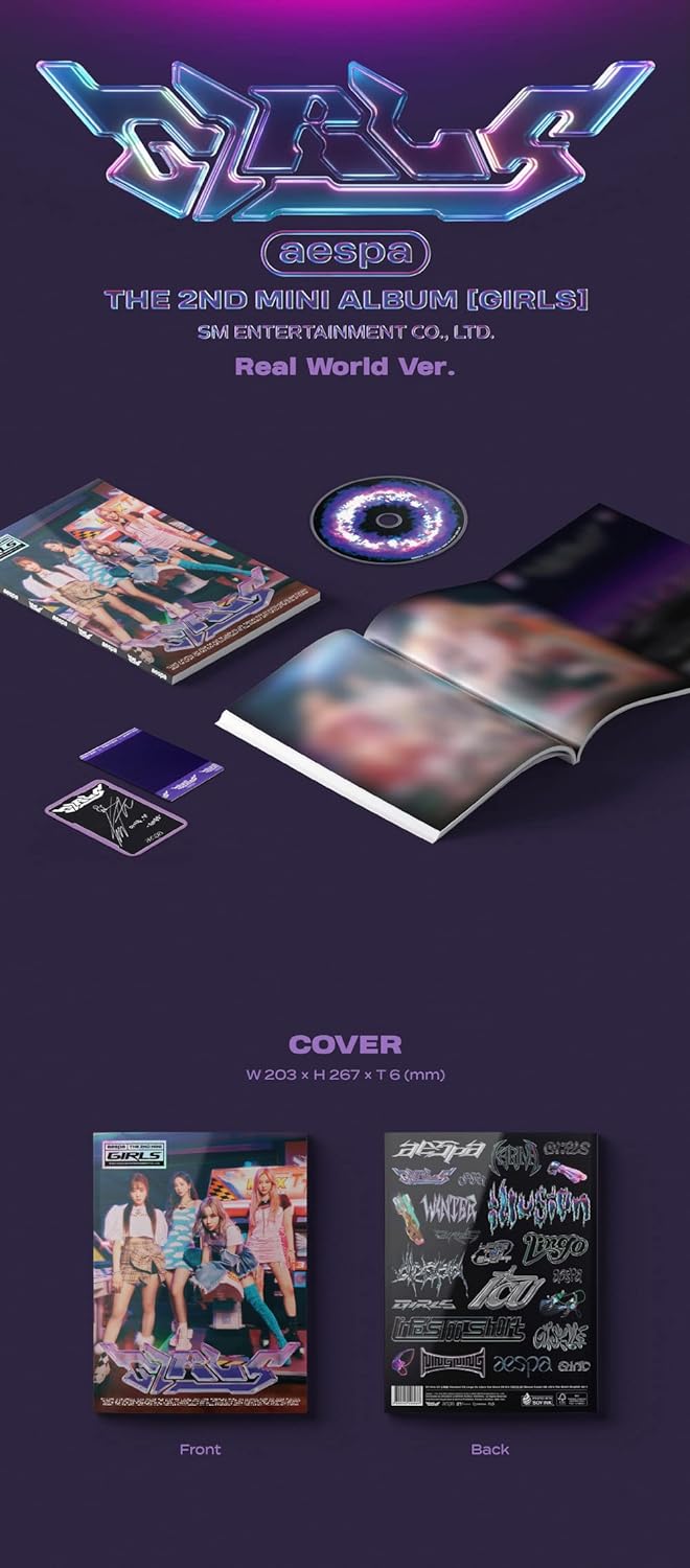 Dreamus Aespa – Girls [Real World Ver.] 2nd Mini Album + Folded Poster, (SMK1454)