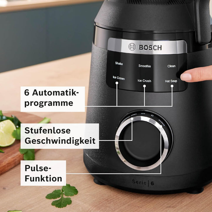 Bosch Highspeed-Standmixer VitaPower Serie 6 MMBD665B1, 45.000 U/min, 6 Programme inkl heisse Suppe