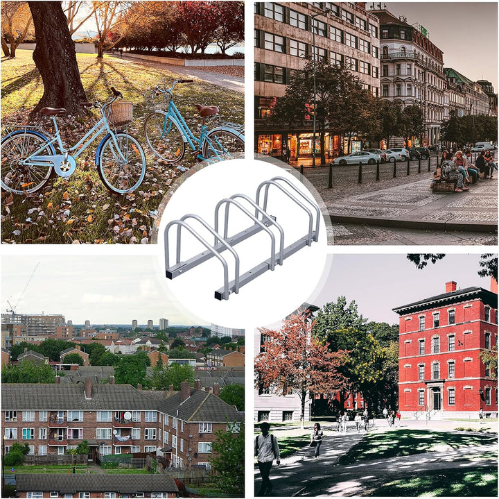 Fahrradständer, Mehrfachständer für je 3 Fahrräder, Abstellständer Fahrrad, Aufstellständer Bodenstä