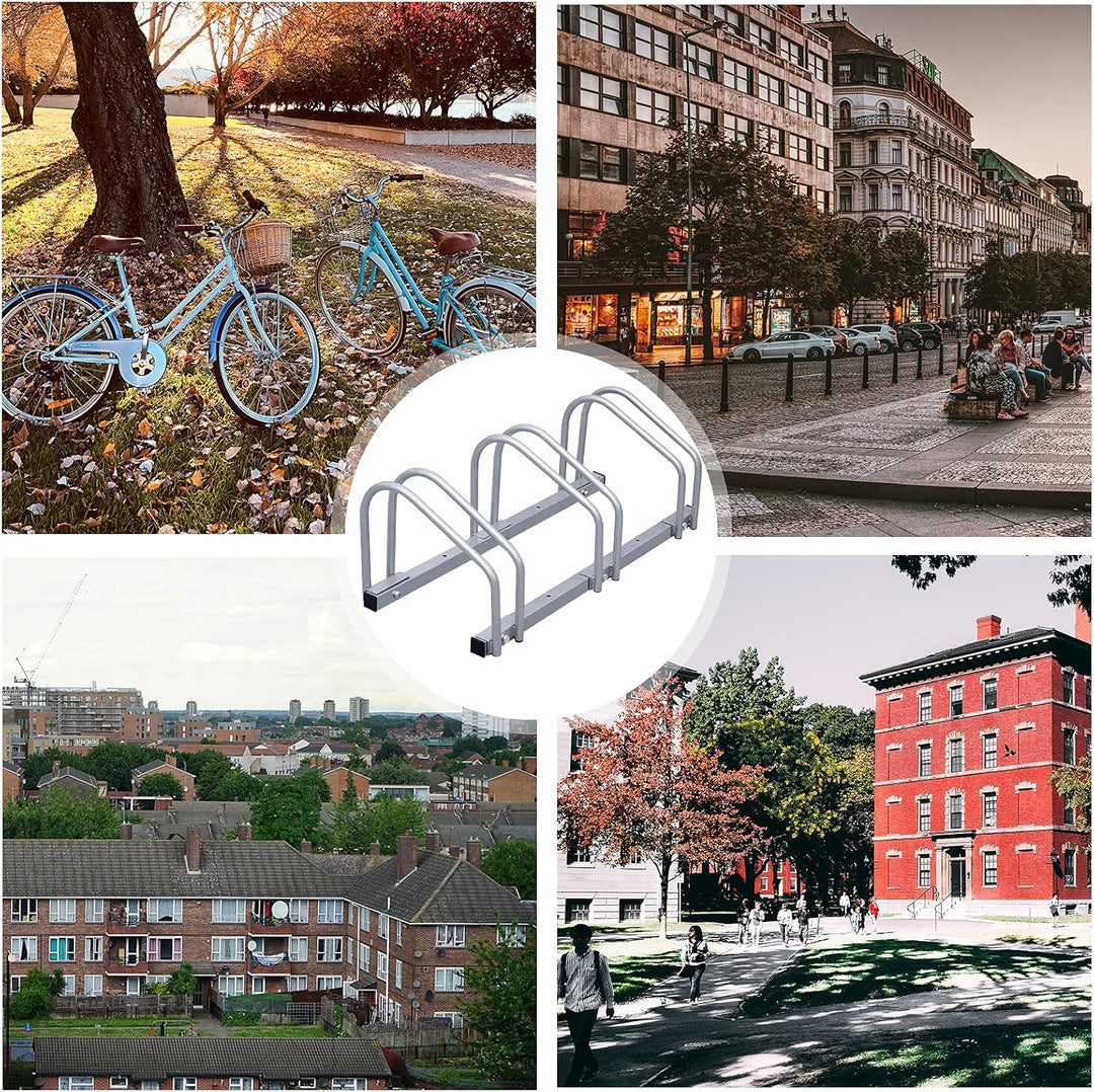 Jopassy 2x Fahrradständer,Fahrradständer Bodenparker für 2 Fahrräder von 35-55 mm Stellplatz,Fahrrad