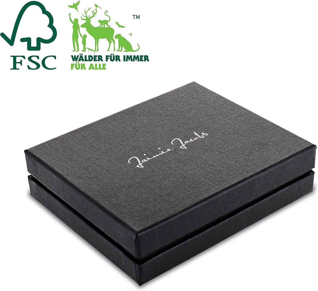 Jaimie Jacobs Flap Boy Slim mit Gravur - Das Original - Magic Wallet Magischer Geldbeutel Dünn Schma