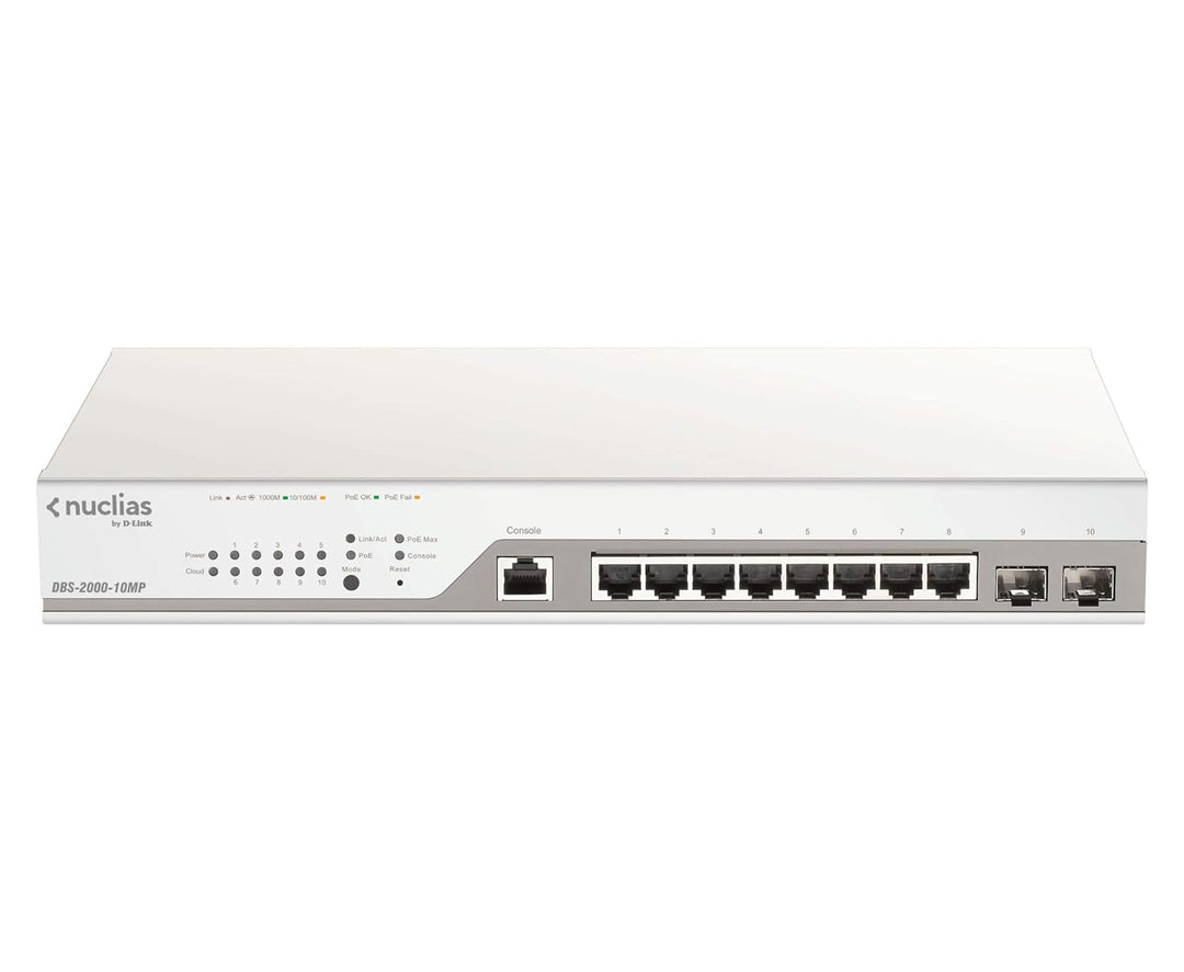 D-Link DBS-2000-10MP Netzwerk-Switch Managed Gigabit Ethernet (10/100/1000) Power over Ethernet (PoE