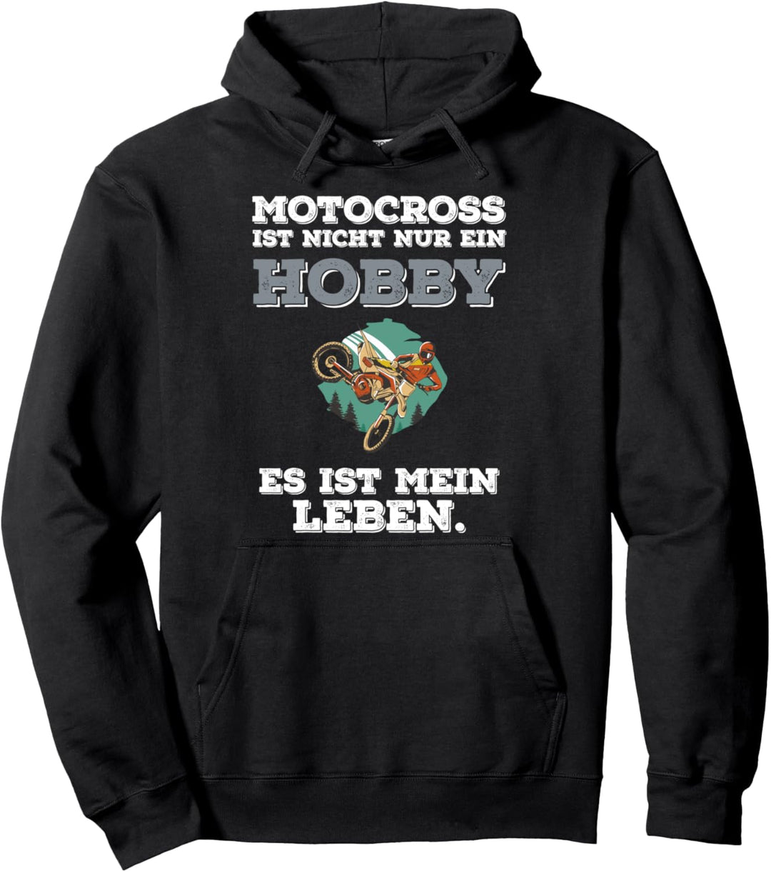 Lustiger Motocross Spruch Biker Enduro Supermoto Motorrad Pullover Hoodie