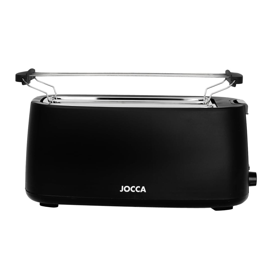 JOCCA Toaster für 2 Scheiben, Nature-Linie / 7 Bräunungsstufen, Auftaufunktion, Aufwärmen und Abbrec