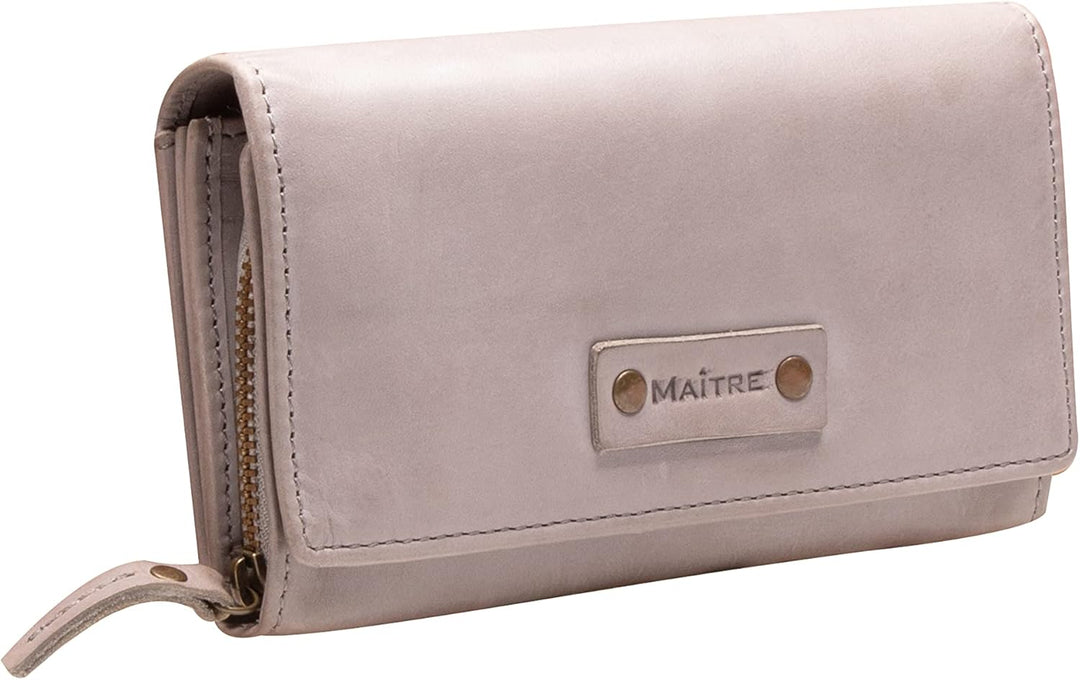 Maitre - Steinbach dilara Purse lh11f Hellgrau, 16X9,5 Farbe:hellgrau / Material:cotton,cow Leather