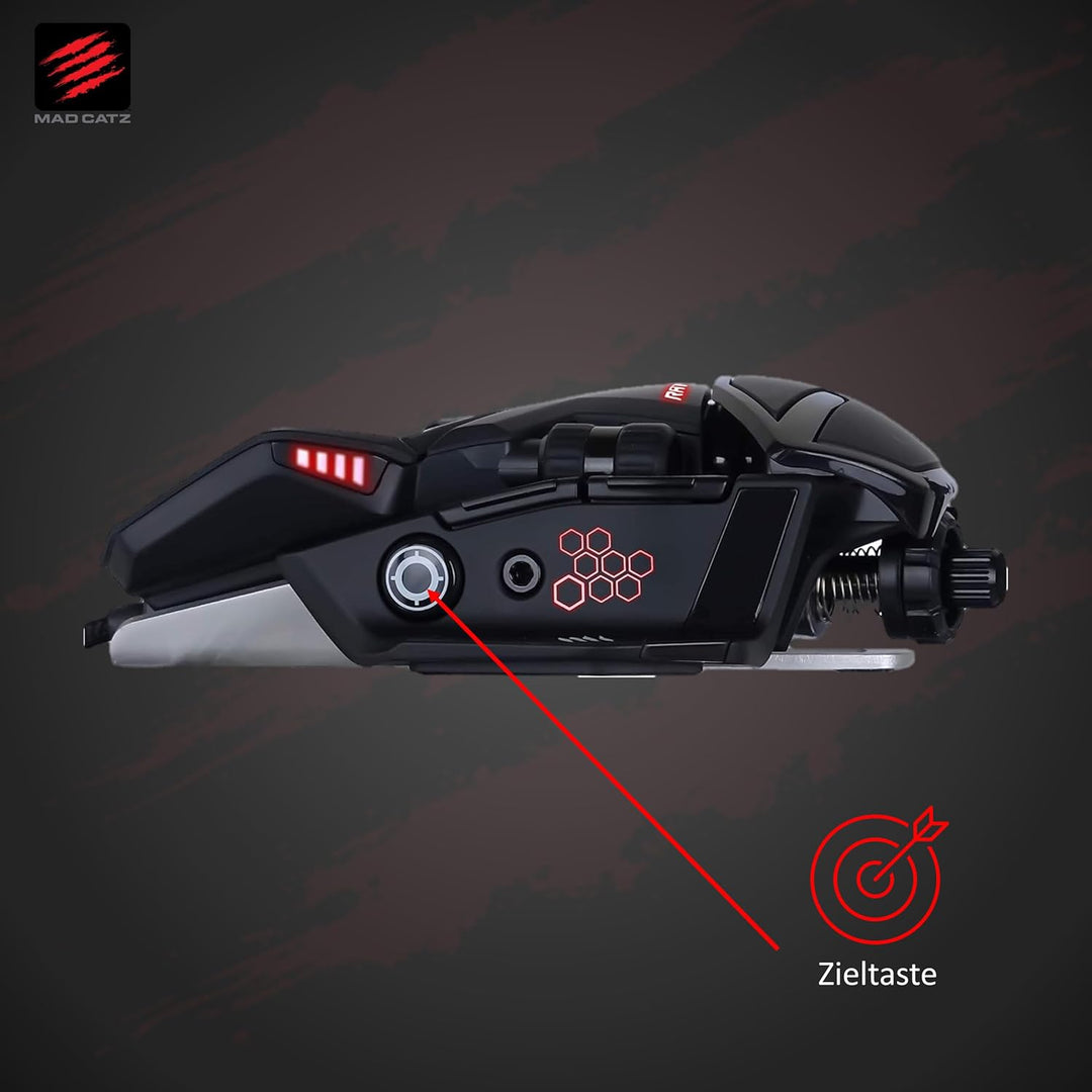 MadCatz R.A.T. 6+ Optical Gaming Mouse, Black R.A.T. 6+ Black, R.A.T. 6+ Black