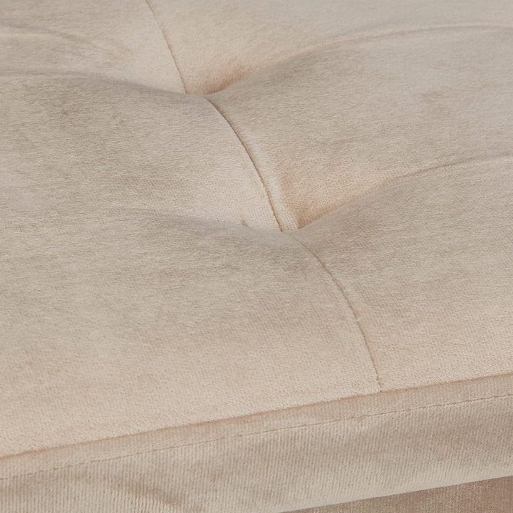 Relaxdays Sitzbank mit Stauraum, Polster, Samtbezug, Holzfüsse, bis 120 kg, faltbar, Sitztruhe HBT:
