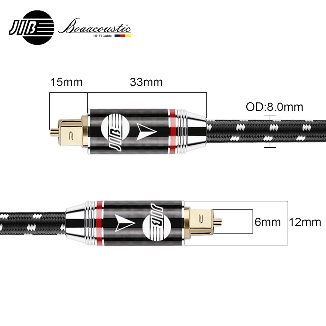 BOAACOUSTIC JIB Optisches Audiokabel High End Audio & hifi Optical Audio Cable Digital Toslink Kabel