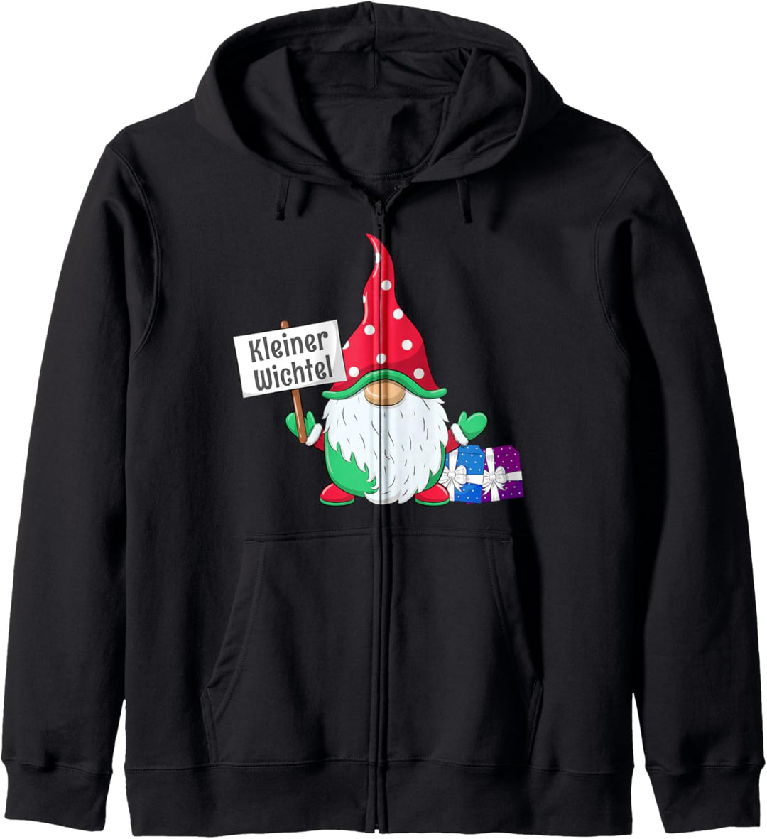 kleiner Wichtel Partnerlook Familienoutfit Weihnachten Kapuzenjacke