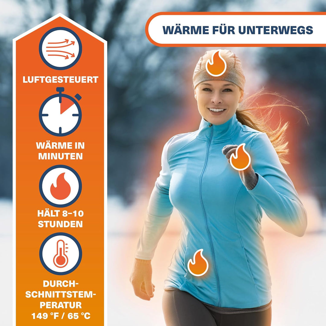 Bramble - Luftaktivierte Handwärmer - 100% Natürlich - Taschenwärmer für Outdoor, Wandern, Golf, Fus
