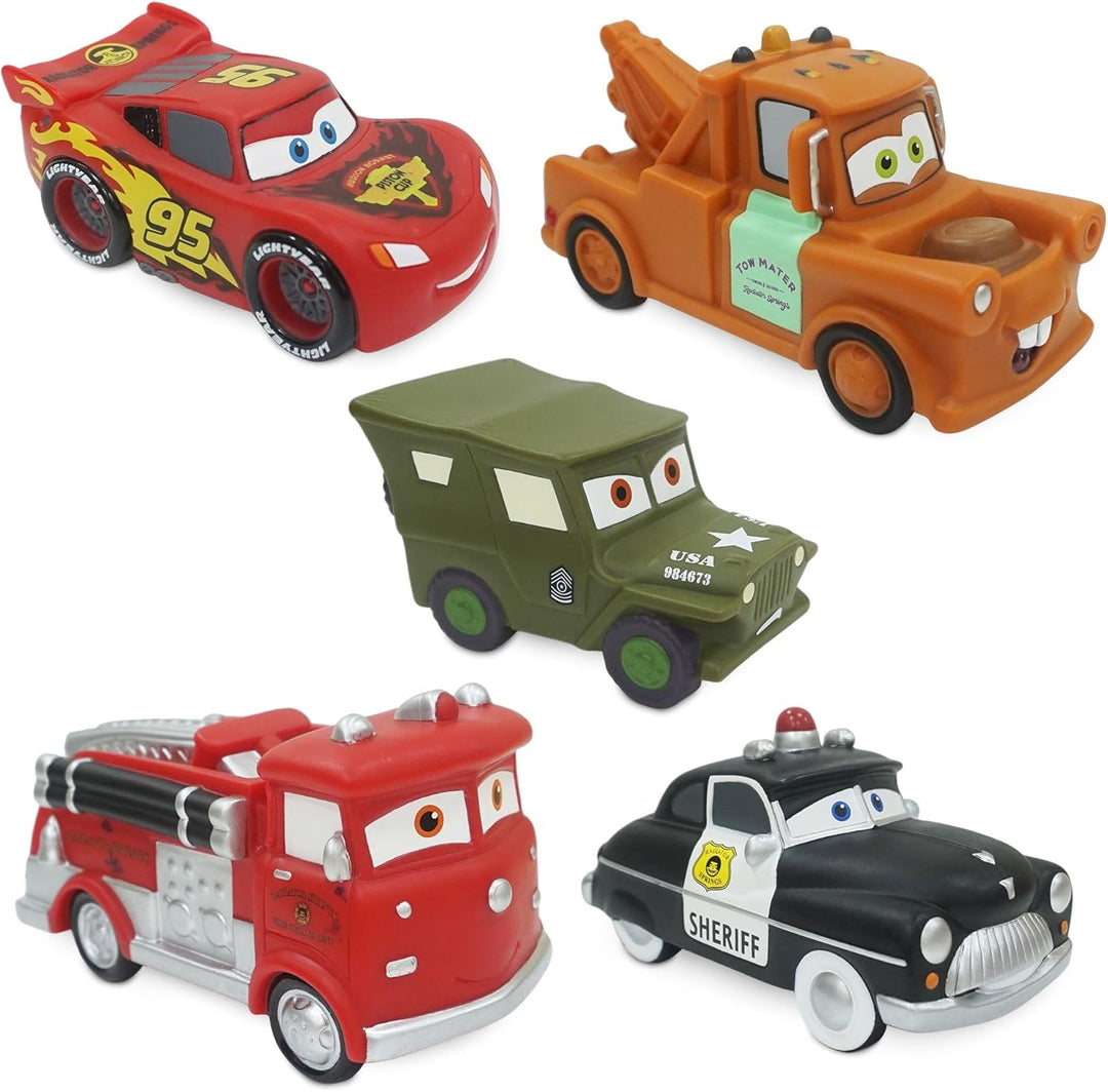 Disney Store Official - Pixar - Cars - Badespielzeugset - 5 Teile - Mit Lightning McQueen, Hook, She