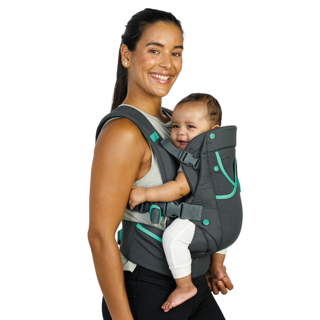 Infantino Carry On Active Babytrage, Ergonomische Multi-Taschen-Babytrage für Neugeborene bis Kleink