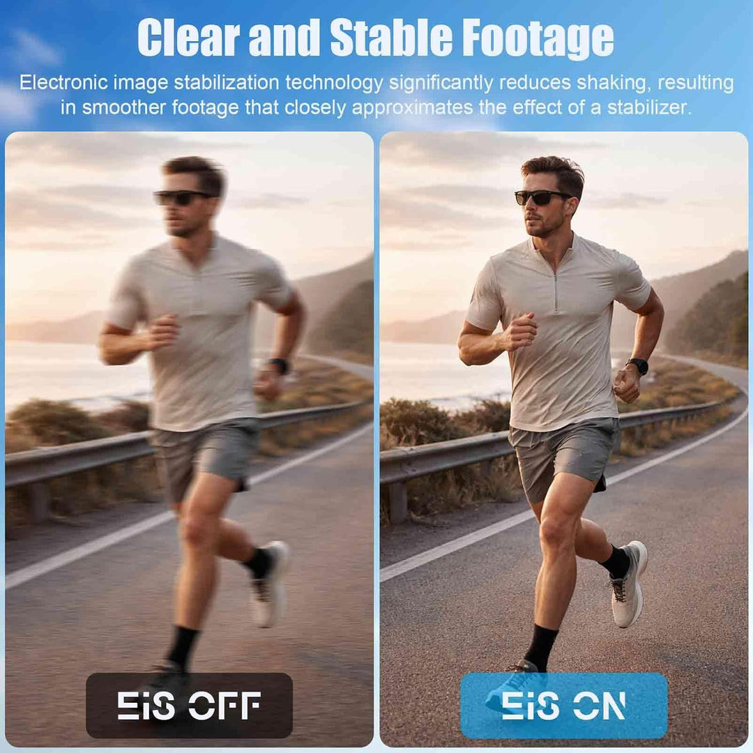 OBEST Mini Action Cam 4K mit Bildstabilisierung Action Kamera Wasserdicht | Bodycam Körperkamera, Ta