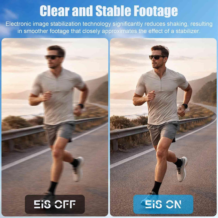 OBEST Mini Action Cam 4K mit Bildstabilisierung Action Kamera Wasserdicht | Bodycam Körperkamera, Ta