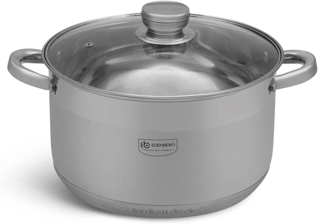 EDENBERG 12-teilig Induktion Kochtopfset Edelstahl Für Induktion