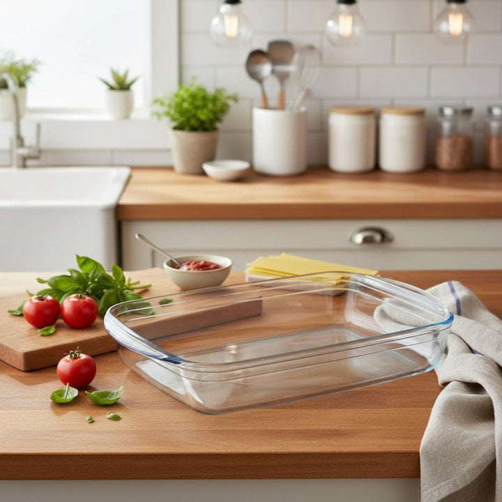 Pyrex Bräter, Auflaufform, rechteckig 4,5 Liter Essentials Rechteckige Schale 40.299999999999997x26.