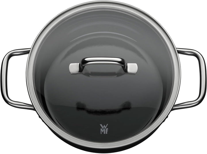 WMF Fusiontec Essential Kochtopf gross, 20 cm, Glasdeckel, Bratentopf Induktion, 2,4l, High-Tech Ker