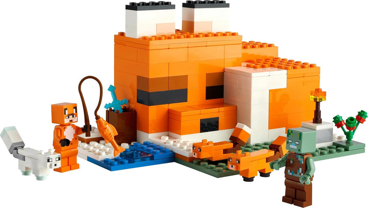 LEGO Minecraft Die Fuchs-Lodge, Spielzeug für Jungen und Mädchen ab 8 Jahren mit Figuren von ertrunk