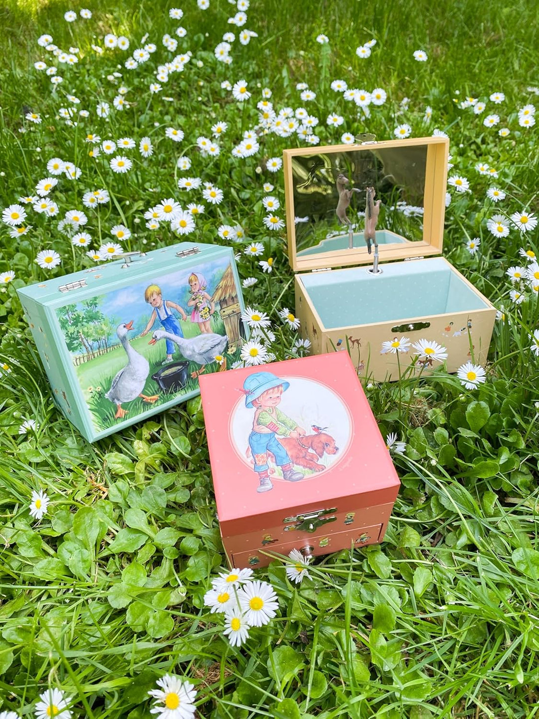 TROUSSELIER - Kuh - Kindheitserinnerungen - Musikschmuckdose - Spieluhr - Ideales Kindergeschenk - M