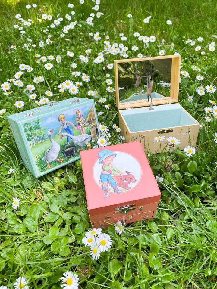 TROUSSELIER - Kuh - Kindheitserinnerungen - Musikschmuckdose - Spieluhr - Ideales Kindergeschenk - M