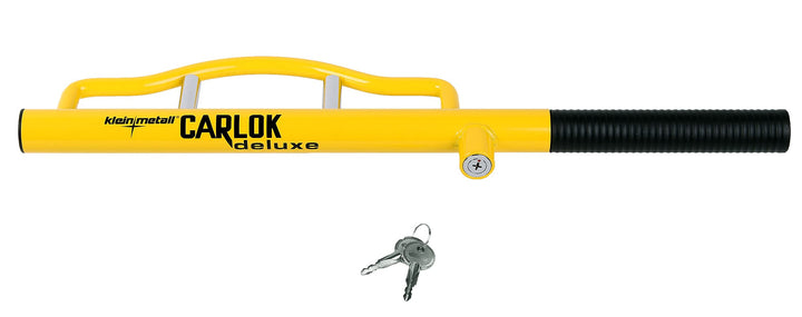 Kleinmetall 60230600 Carlok Deluxe Auto Diebstahlsicherung Lenkradkralle Absperrstange,Gelb
