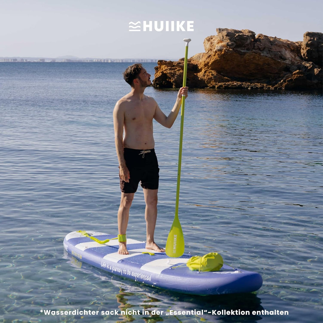 HUIIKE Stand Up Paddling Board mit Zubehör, Paddel, Finnen, Pumpe. Paddle Sup Board Aufblasbar Hohe
