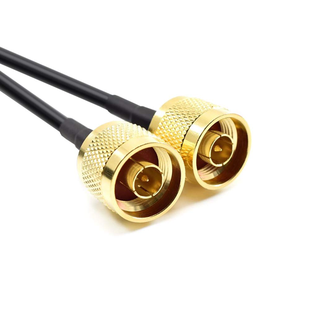 4G, LTE und 5G Koaxial- Twin Antennenkabel, N Stecker auf SMA Stecker (5m), 5m
