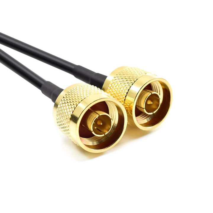 4G, LTE und 5G Koaxial- Twin Antennenkabel, N Stecker auf SMA Stecker (5m), 5m