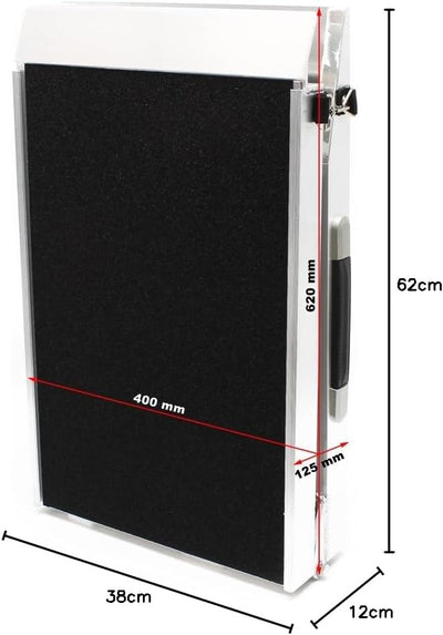 Hunderampe Tierrampe 1fach faltbar Aluminium rutschfeste Oberfläche 122 x 38cm 115kg