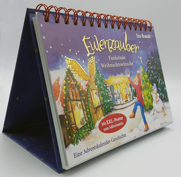 Eulenzauber. Funkelnde Weihnachtswünsche: Eine Adventskalender-Geschichte zum Aufstellen mit XXL-Pos