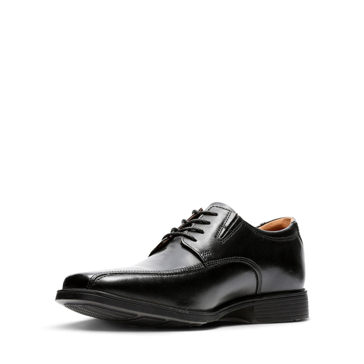 Clarks Herren Stafford Park5_Derby 45 EU Black Leather, 45 EU Black Leather