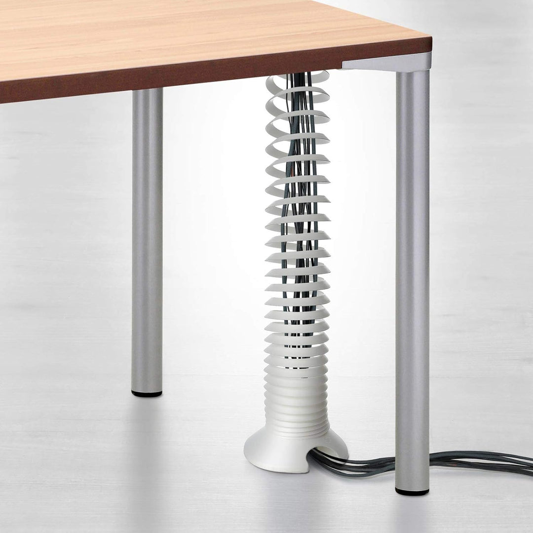 Eisnhauer® Kabelspirale Weiss, vertikale Kabelführung für unterschiedliche Höhen oder höhenverstellb