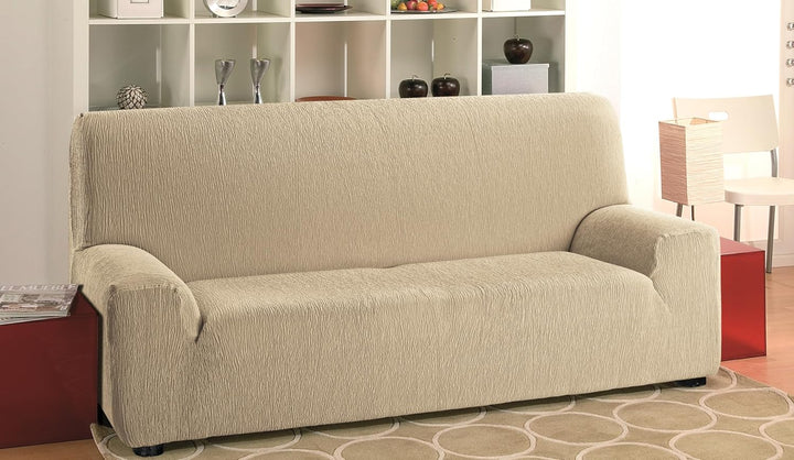 Martina Home Elastischer Sofabezug Modell Emilia 2 Plätze Graubraun 2 Sitzer Graubraun, 2 Sitzer Gra