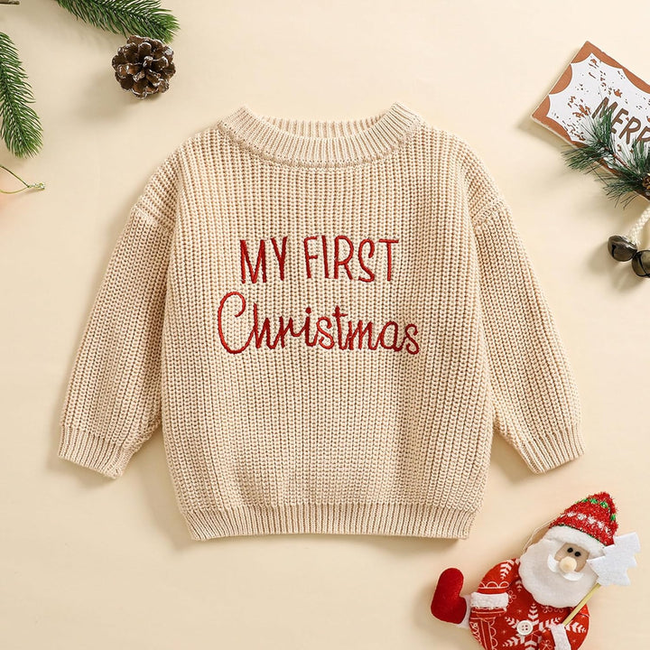 L&amp;ieserram Baby Jungen Mädchen Weihnachtspullover Weihnachten Gestrickt Pullover Jumper Neugeborenen