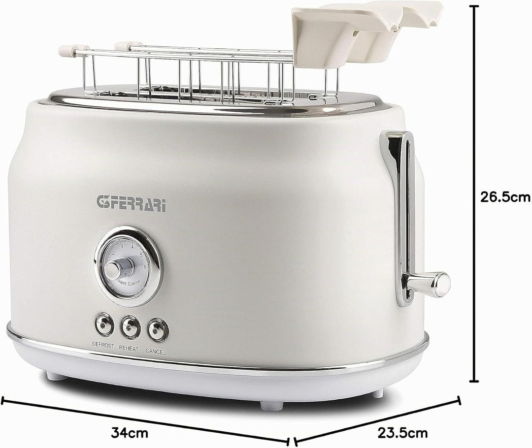 G3 Ferrari G10134-Artista Toaster, 750 W, Edelstahl, beige, Beige