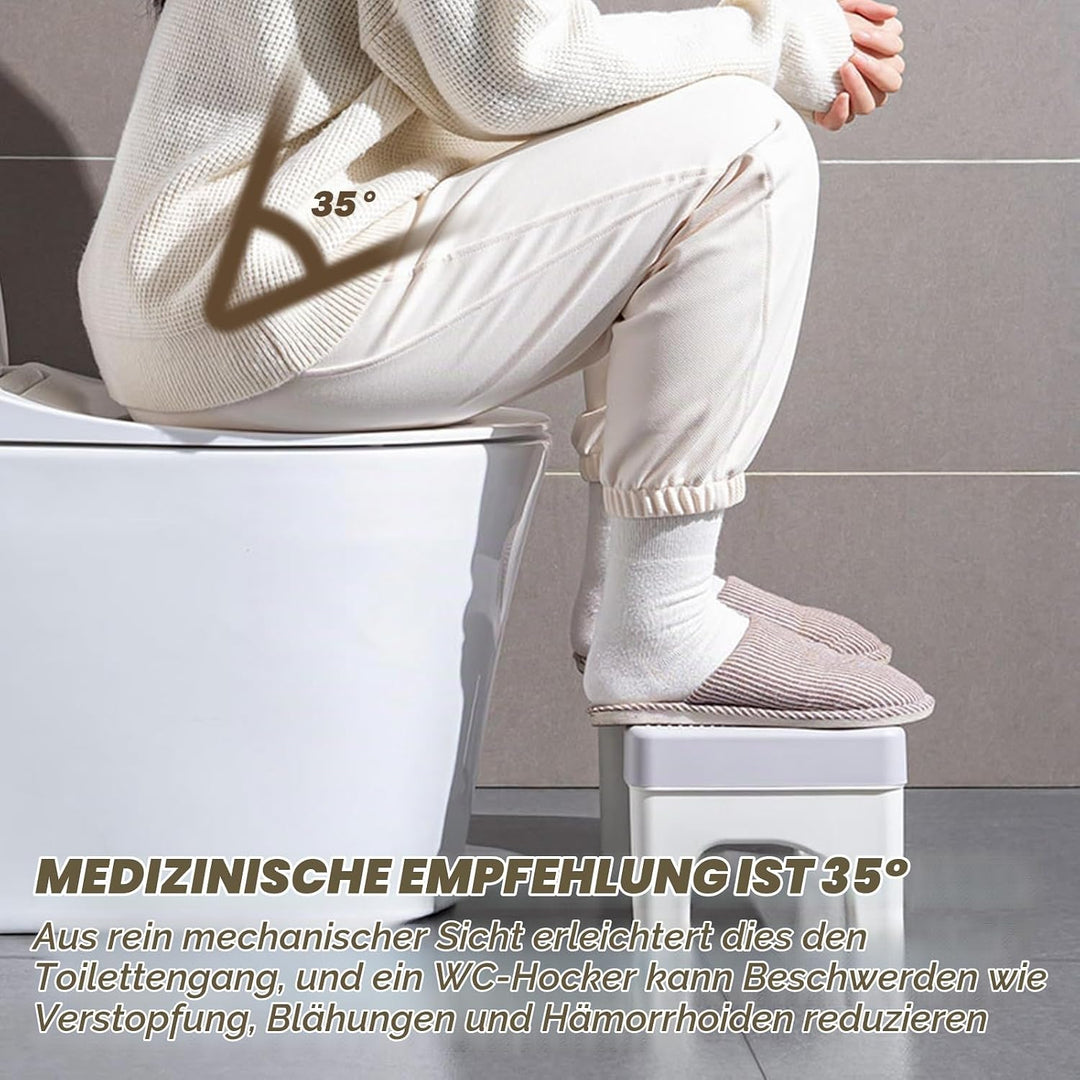 Toilettenhocker,40x21x17cm Eingedickter Klohocker,WC Hocker,Toilette Töpfchen Hocker Für Eine Gesund