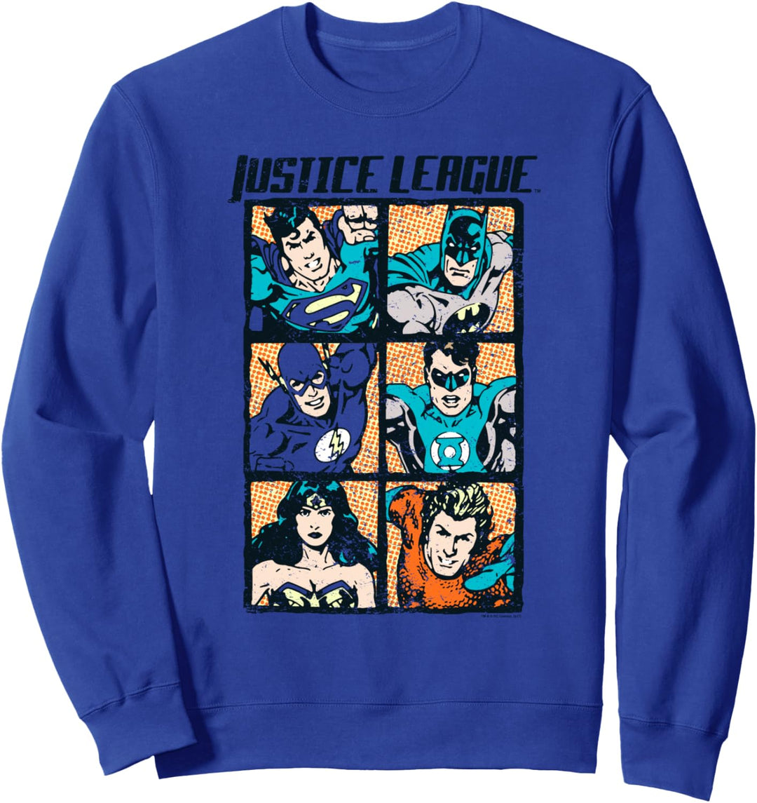 Justice League Rough Panels Sweatshirt