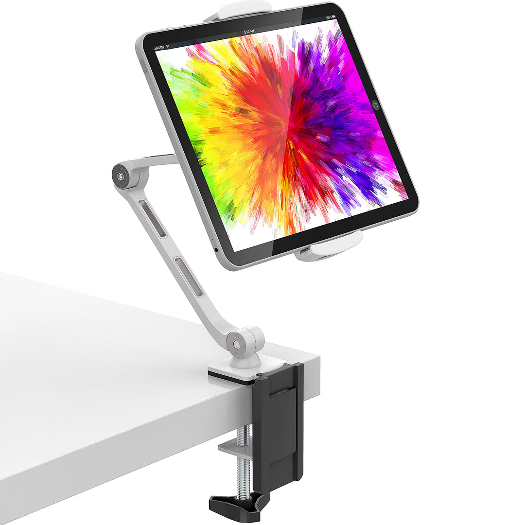 M&amp;G Techno Tablet Tischständer Halterung - 360° drehbar mit Klemm-Schwenkhalterung für Alle 4,7 – 11