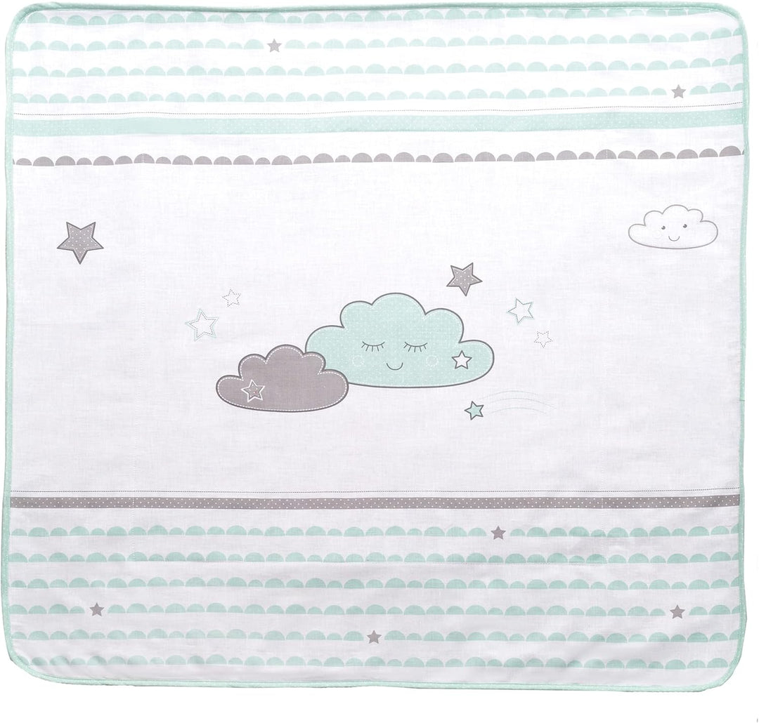 roba Babydecke Happy Cloud - Kuscheldecke 80 x 80 cm zum Schlafen, Krabbeln & Spielen - Baby Decke 2