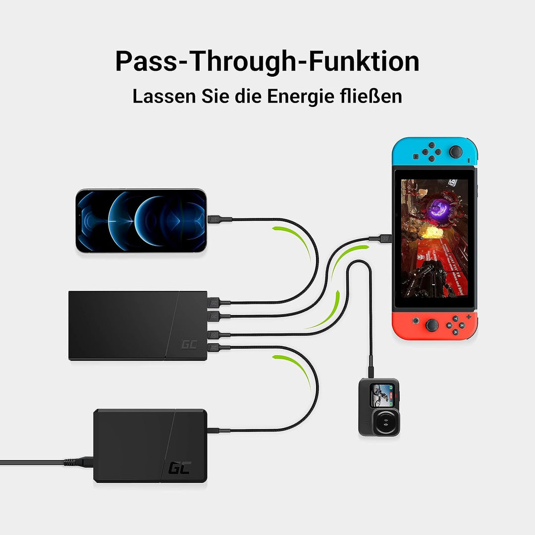 Green Cell Powerbank 10000mAh 18W PD USB C Externer Handyakkus GC PowerPlay10S Tragbares Ladegerät P