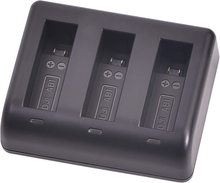 DSTE® Full Coded (3-Pack) 3.85V AB1 Ersatz Batterie und 3-Kanal Ladegerät + USB-Kabel(Type C) Compat