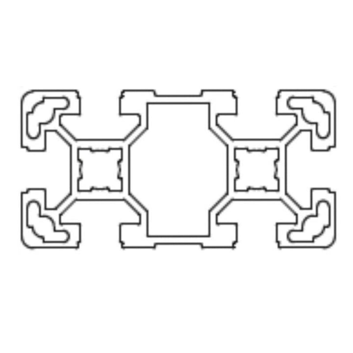 Aluminiumprofil 40x80 L (leicht) B-Typ Nut 10 Aluminiumprofil Aluminium Profil Alu Profile Montage S